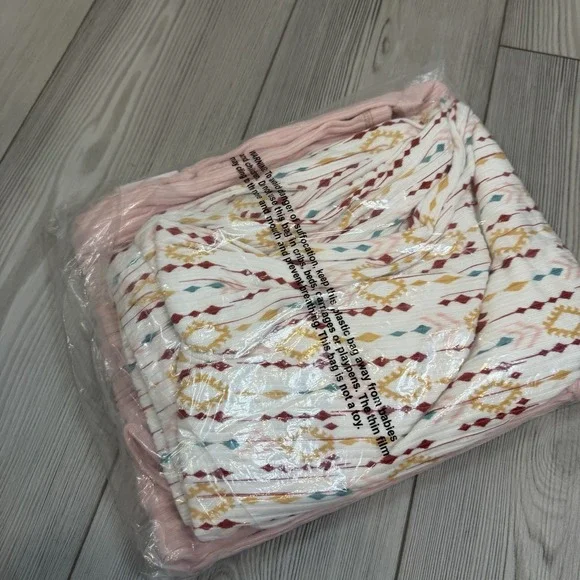 NEW MUK LUKS Butter Knit Western Prairie Pajama Set Women's Small Button Front - Picture 5 of 9